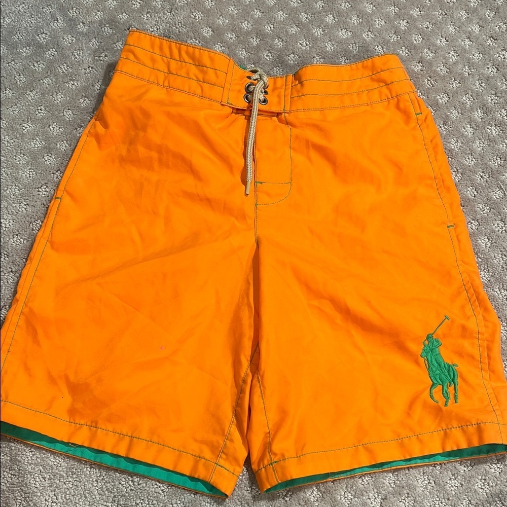 Polo by Ralph Lauren Kids Orange Swim Trunks